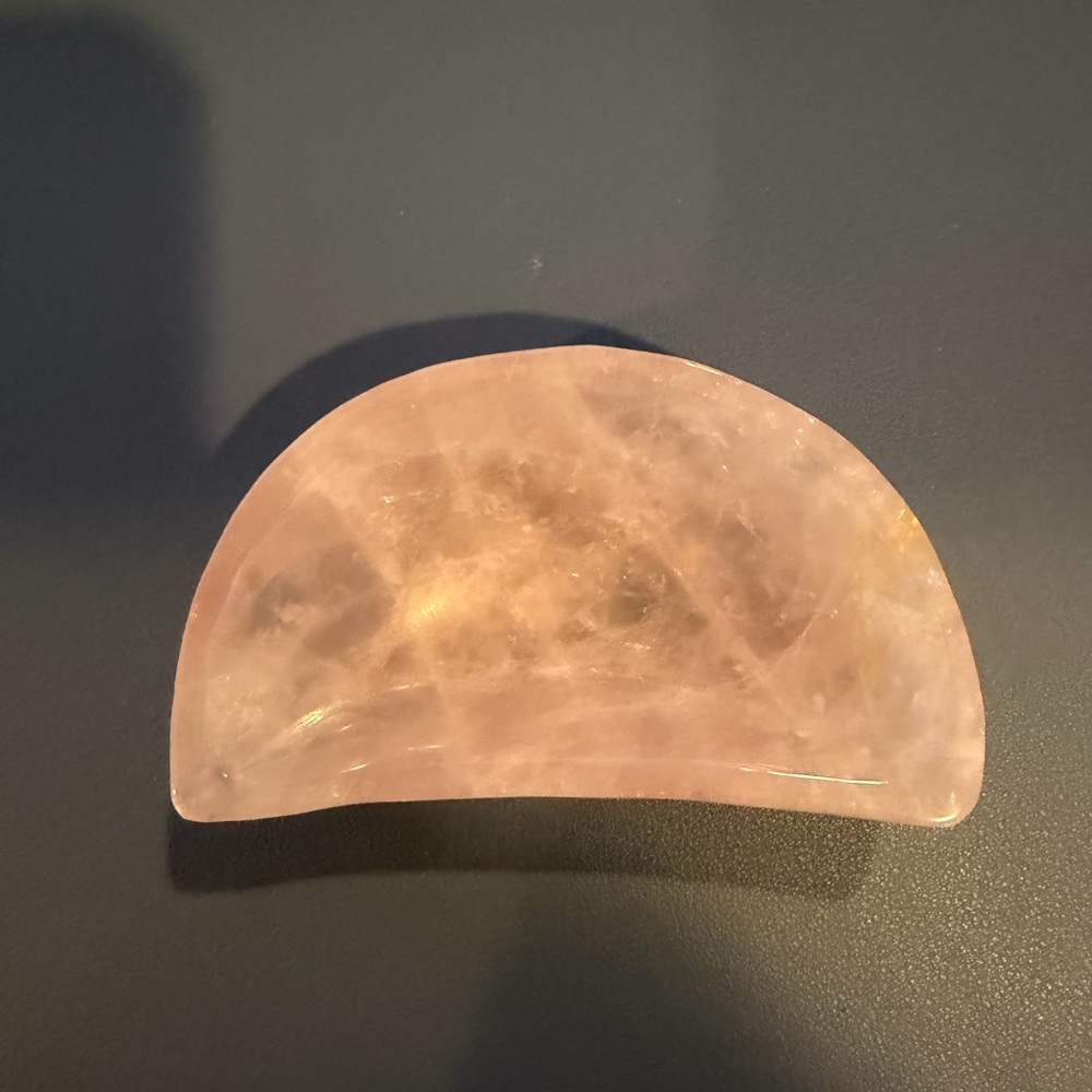 Rose Quartz Half-Moon bowl